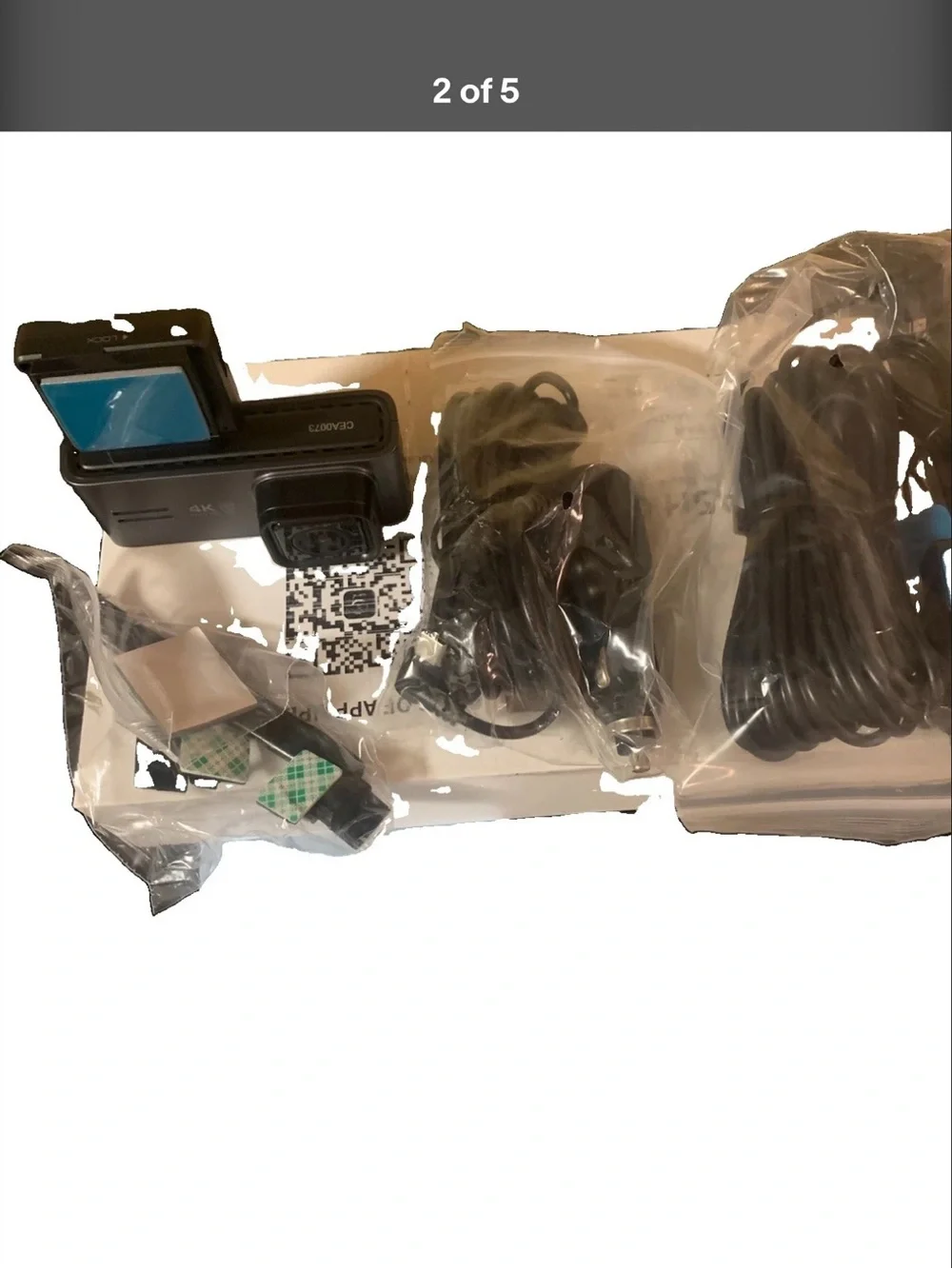 M572 4K Dash Cam - Black Front and Rear Recording